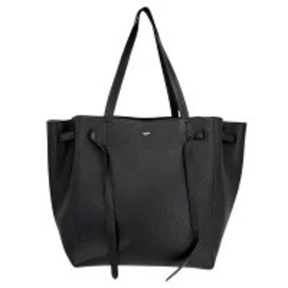 Celine Cabas Phantom Tote Bag Handbag Shoulder Leather Black